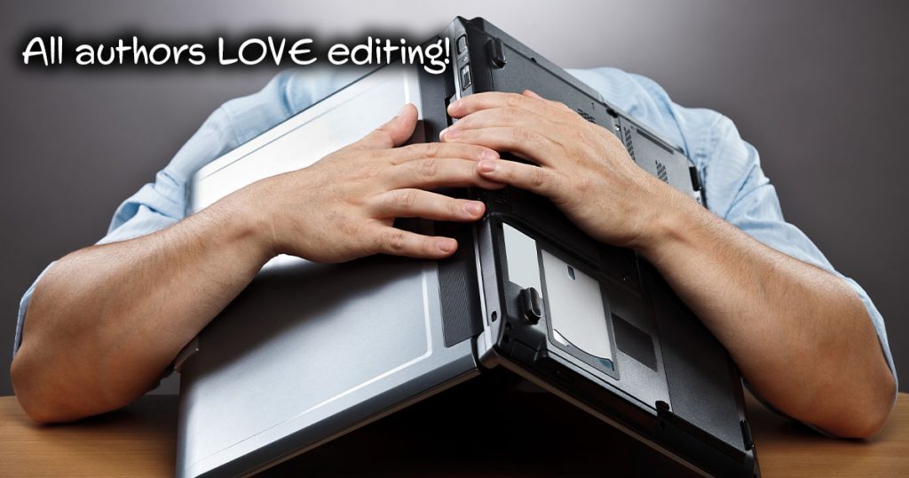 Man with laptop over his head