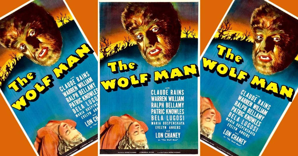 Movie poster for The Wolf Man, 1941 movie